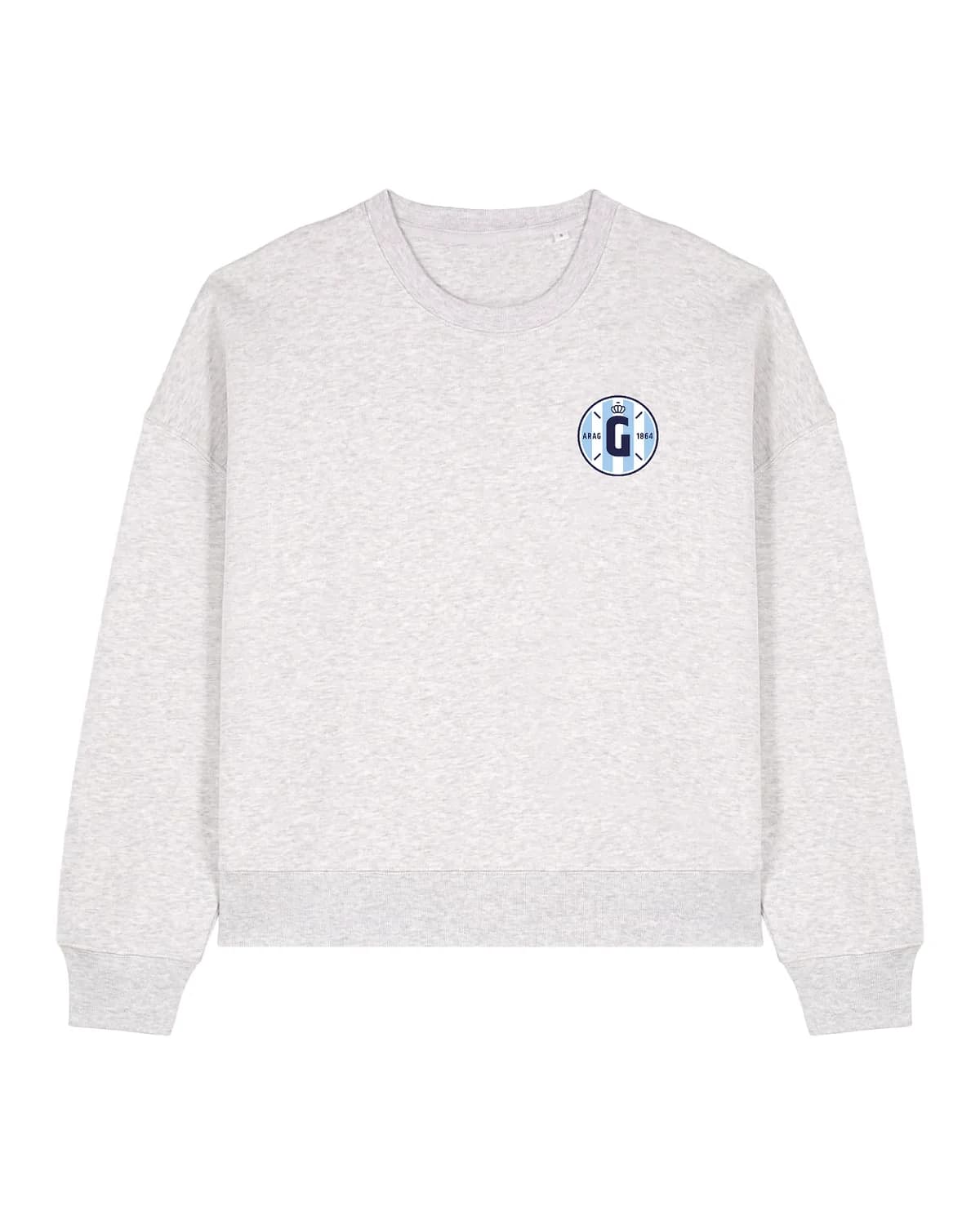 Gantoise Club - Women Sweater - Grijs - Badge (geborduurd)