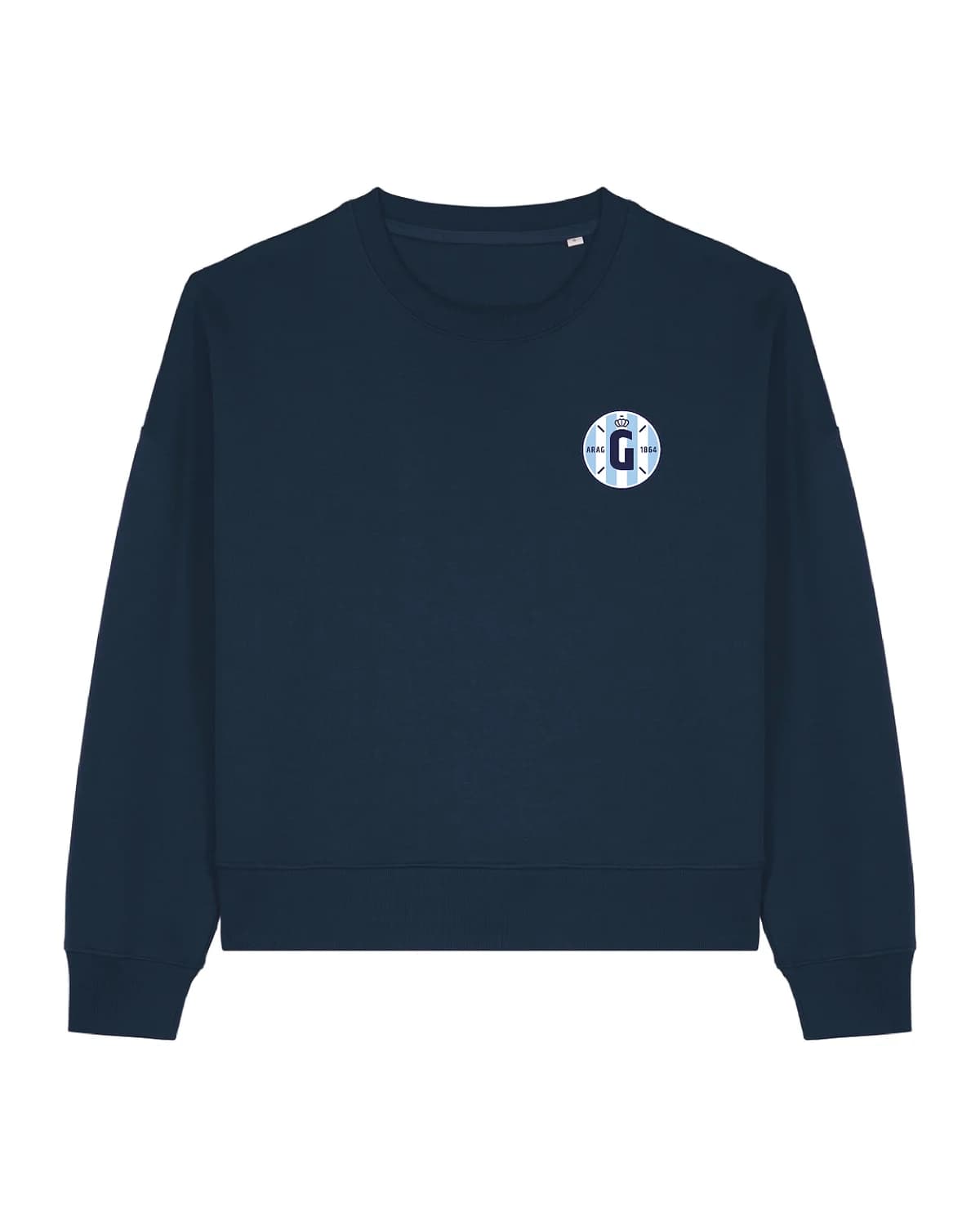 Gantoise Club - Women Sweater - Blauw - Badge (geborduurd)